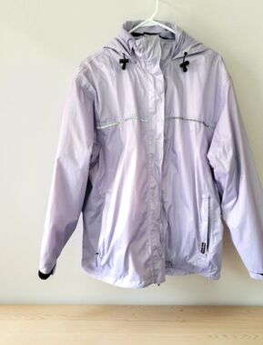 Guide Series Purple hooded rain jacket Size XL